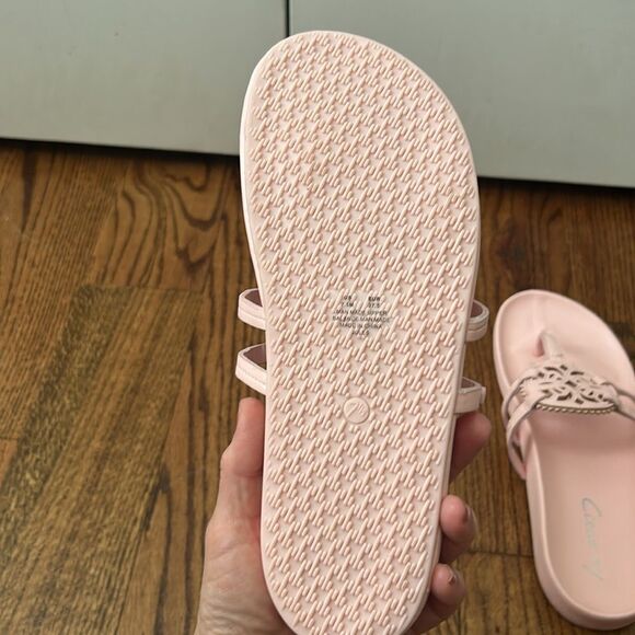 CIRCUS BY SAM EDELMAN Jules Medallion Footbed Sandals Size 7.5 New without Box - Picture 5 of 6